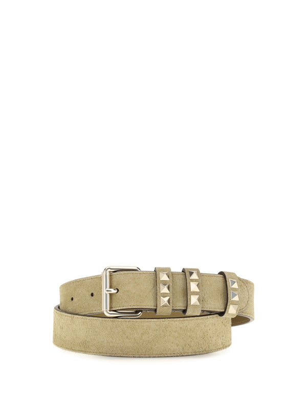 Valentino Garavani 100% Suede belt in beige