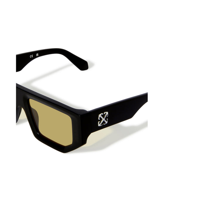 Off-White OERI13F VANCOUVER 1018 Black Yellow Nero Acetate Occhiali Da Sole