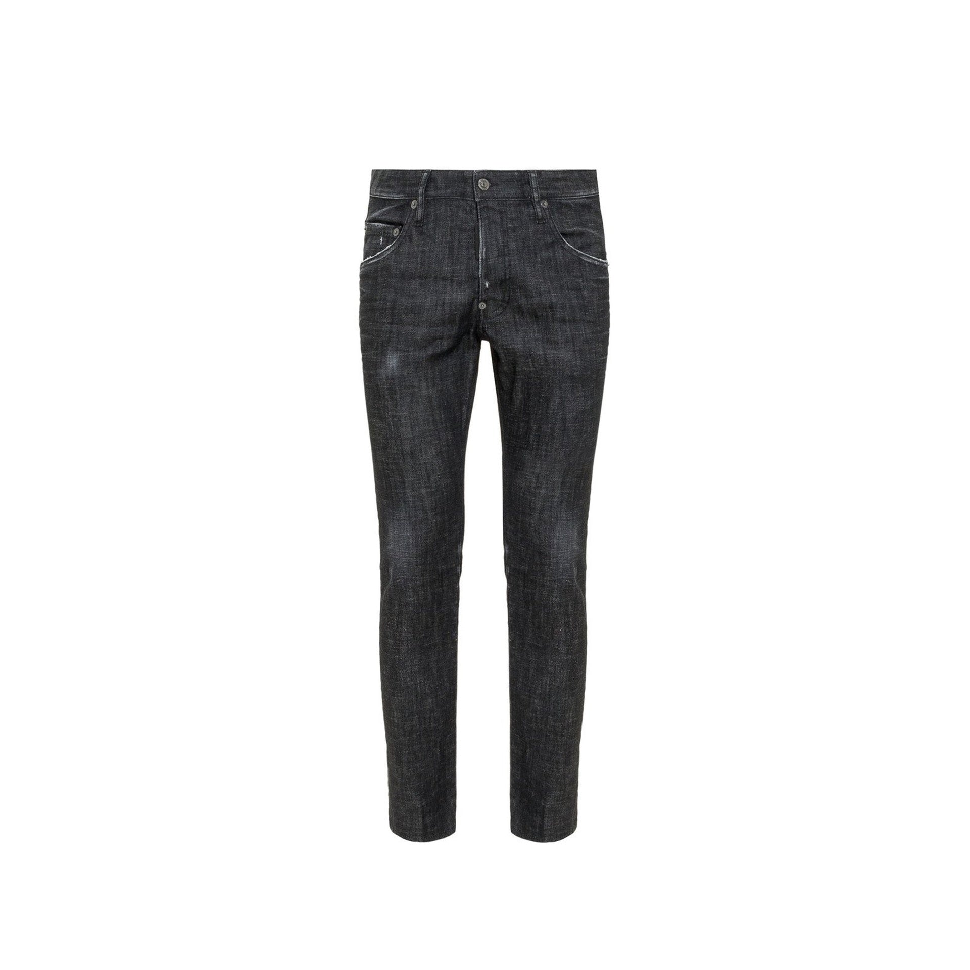 Skater Denim Jeans Black Cotton Elastane