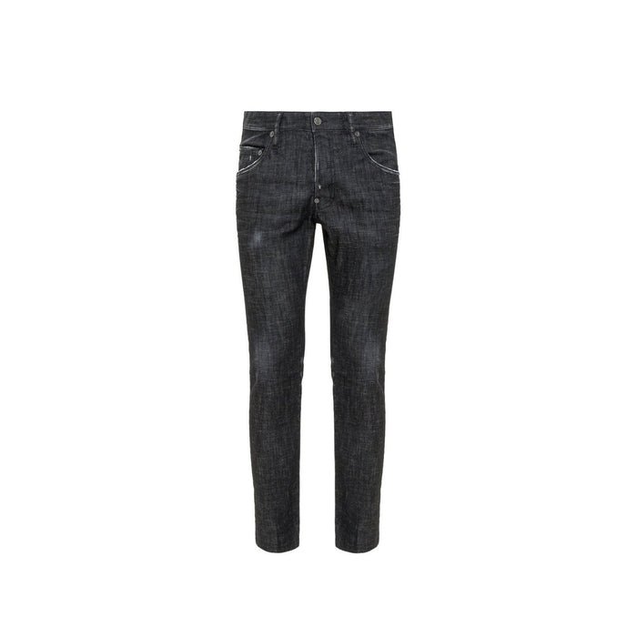Skater Denim Jeans Black Cotton Elastane