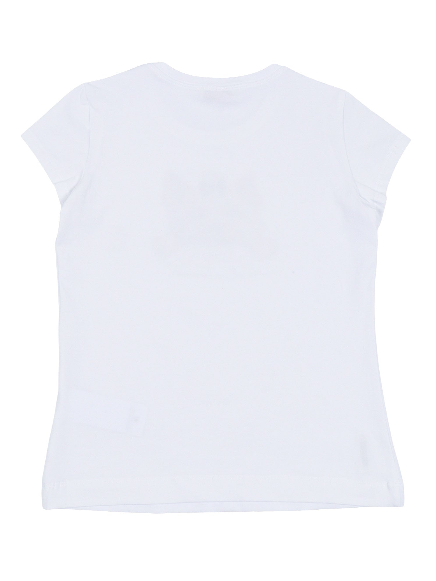 REGULAR T-SHIRT White Cotton Elastane Short Sleeves