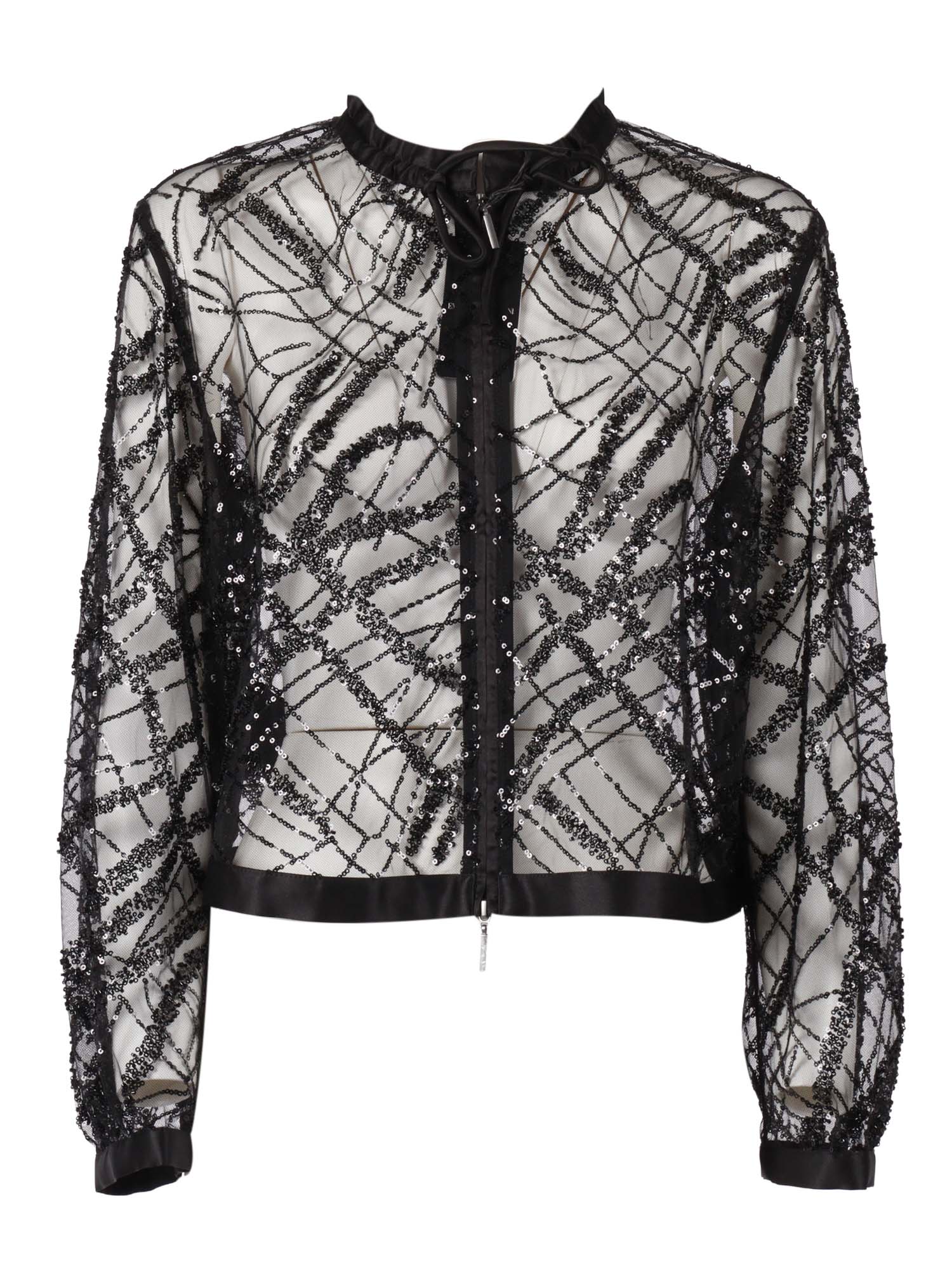 Shirt Jacket Black Polyester Fabric 2