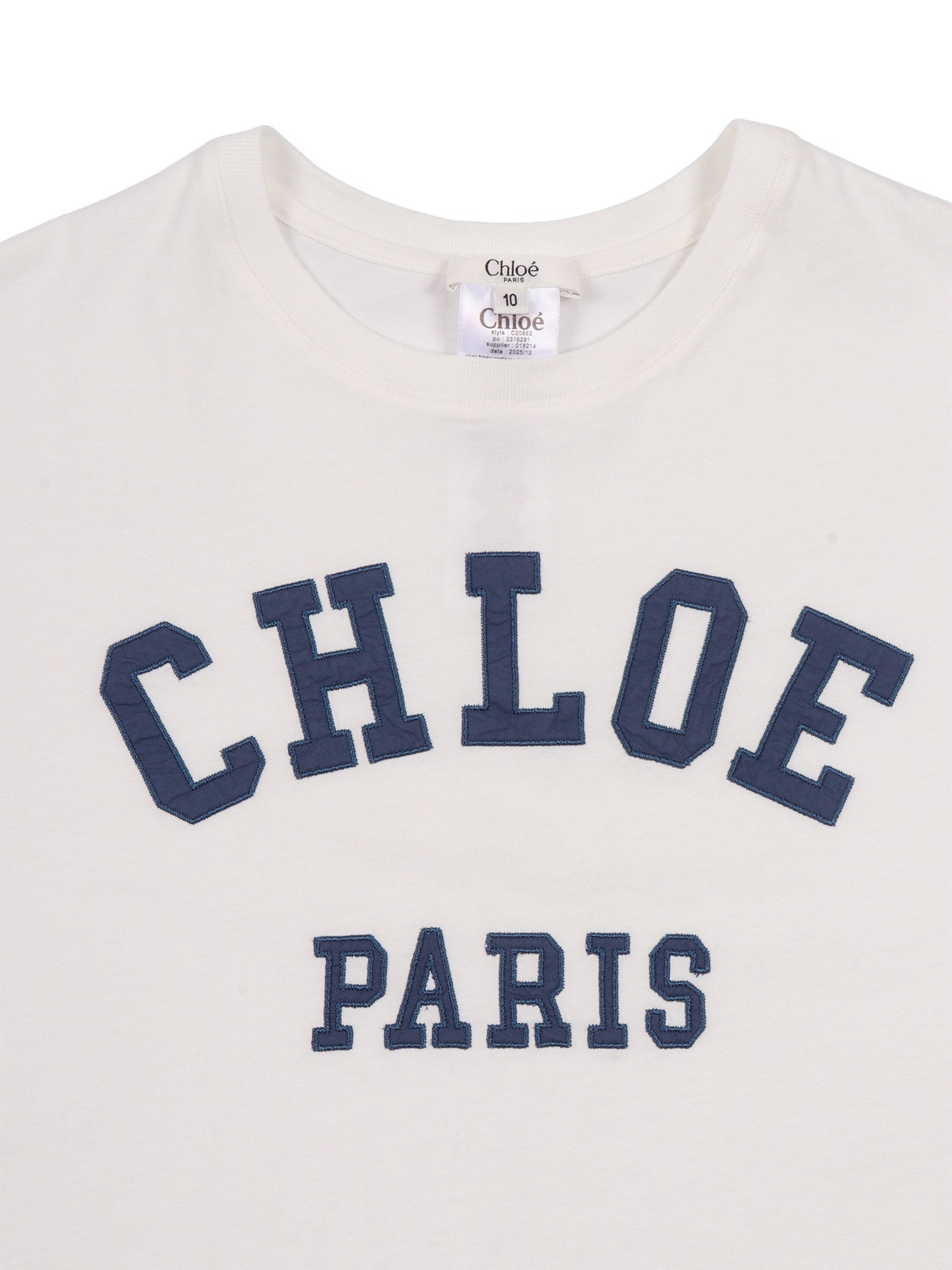 T-SHIRT White Cotton Fabric 2 Short Sleeves