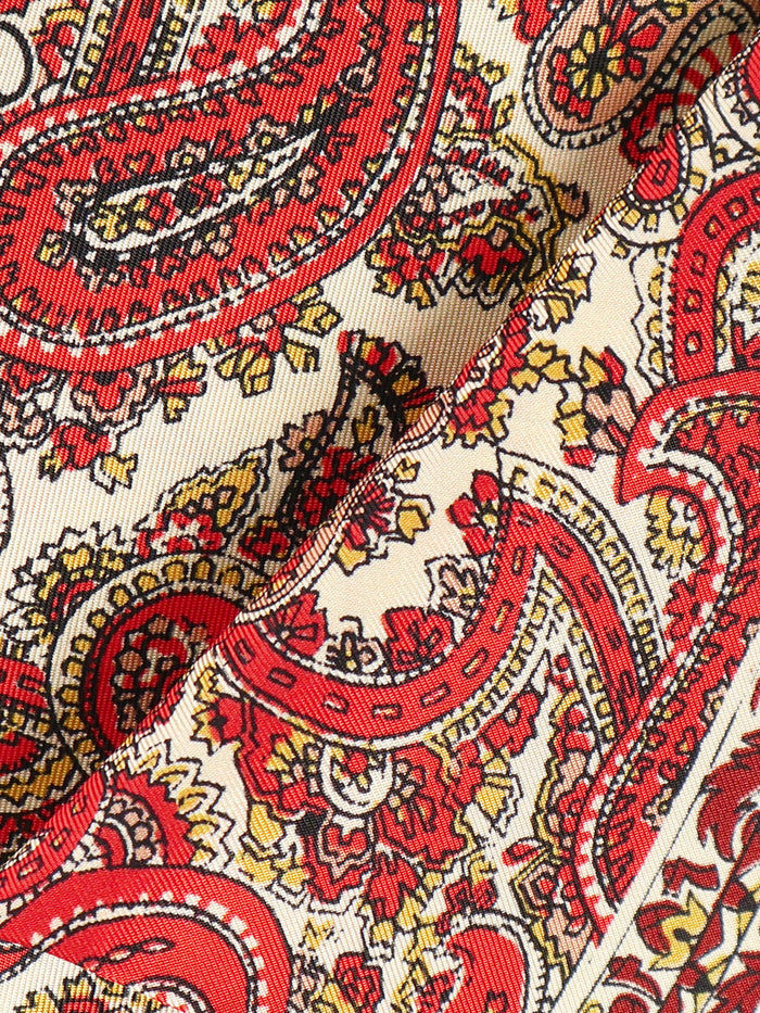 Valentino Garavani Scarfs Cream, Bordeaux Silk