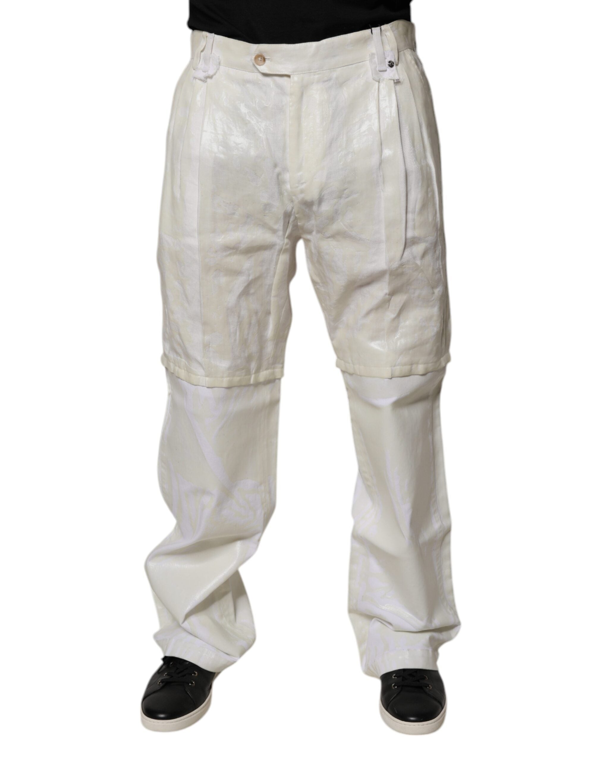 Dolce & Gabbana 100% Linen trousers in white
