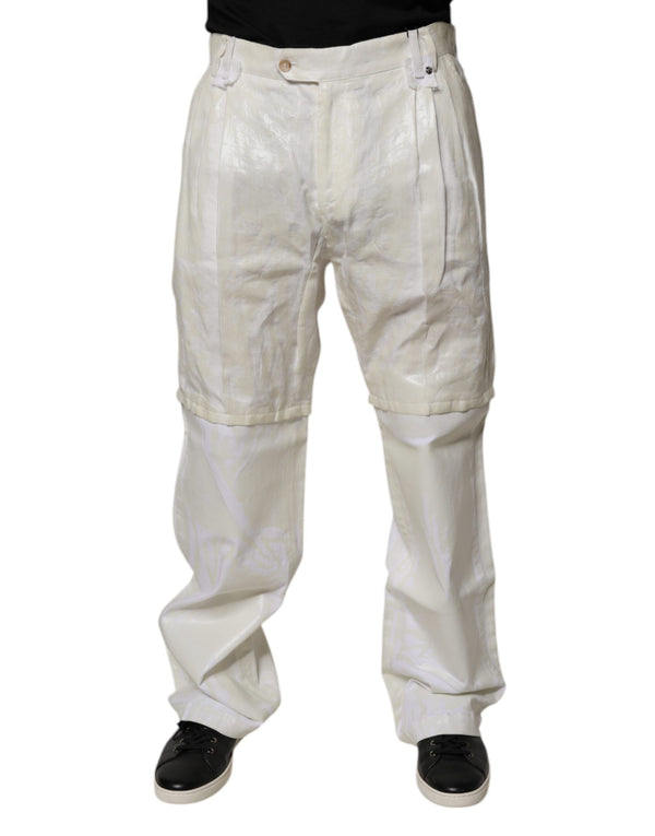 Dolce & Gabbana 100% Linen trousers in white
