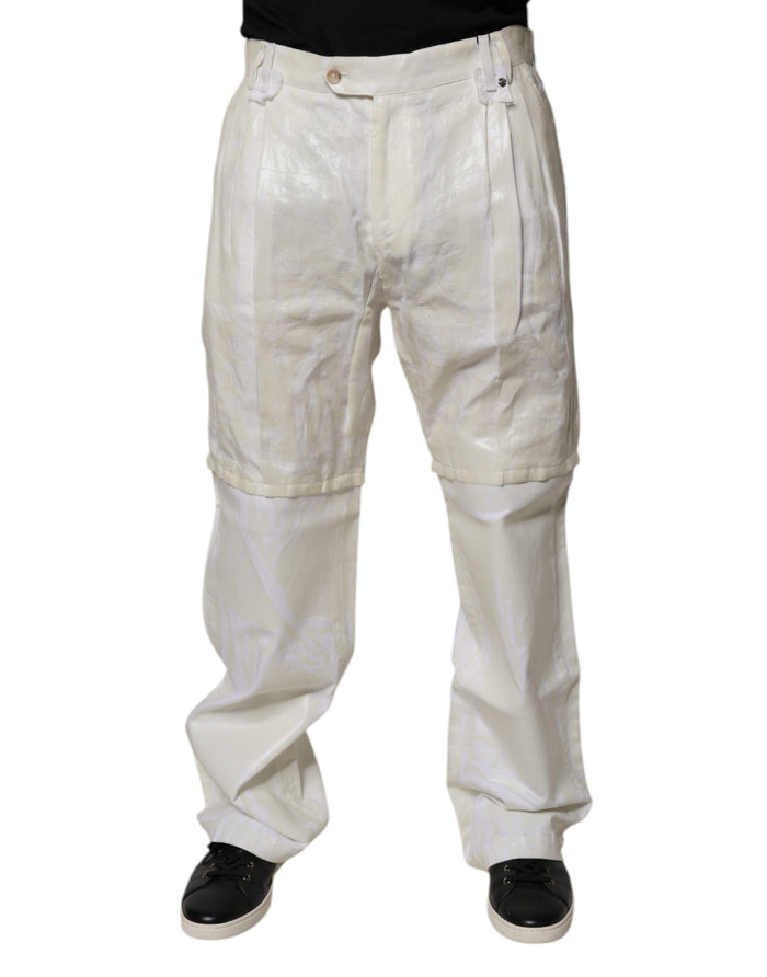 Dolce & Gabbana 100% Linen trousers in white
