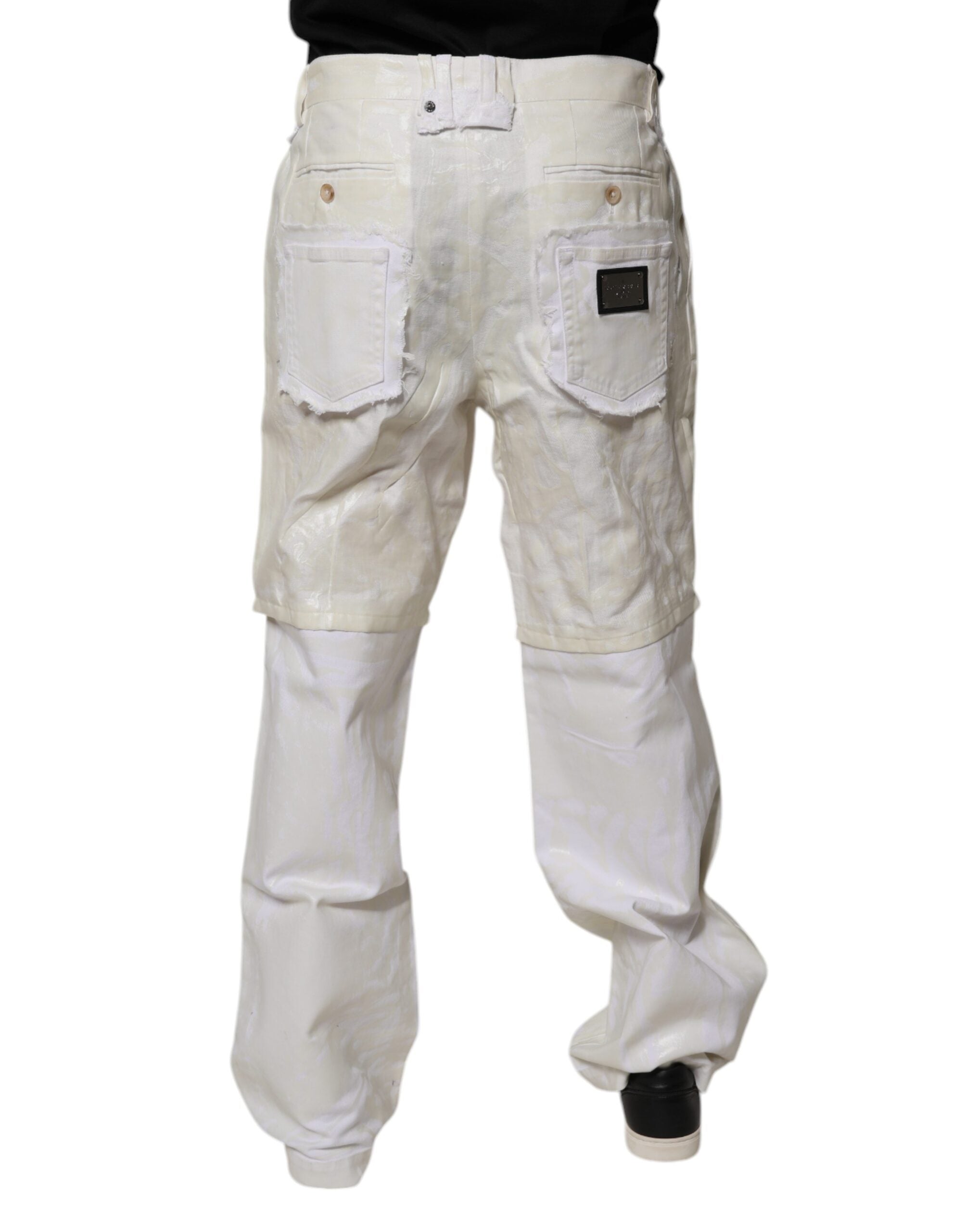 Dolce & Gabbana 100% Linen trousers in white — view 4