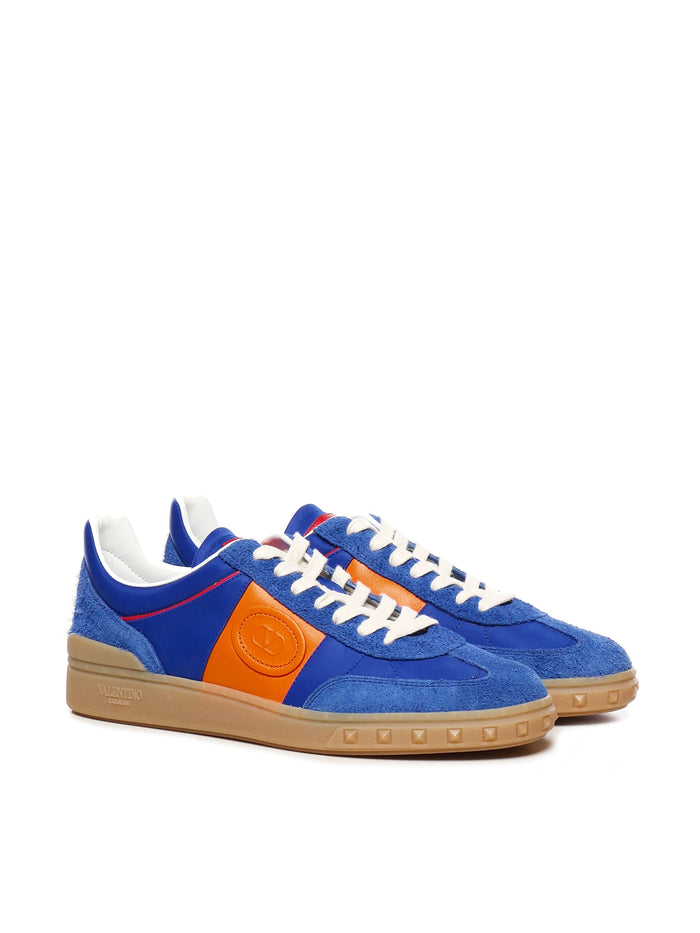 Valentino Garavani Sneakers Blue, Orange Calfskin