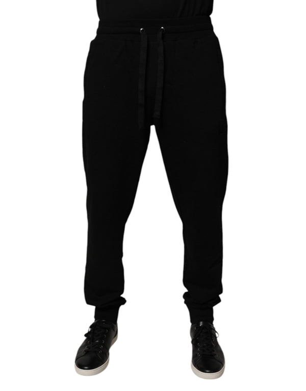 Dolce & Gabbana 100% Cotton joggers in black