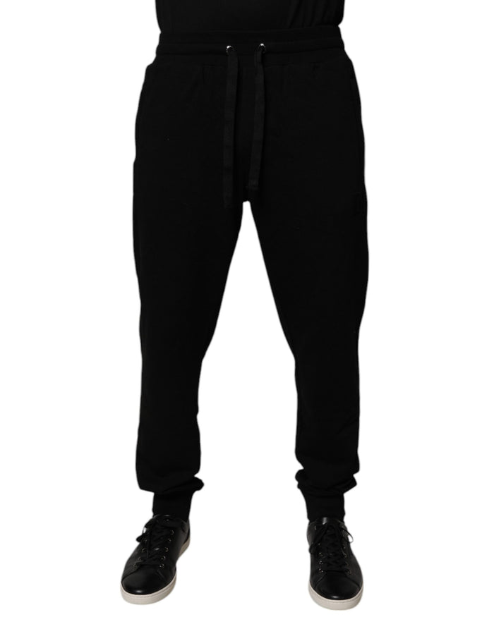 Dolce & Gabbana 100% Cotton joggers in black
