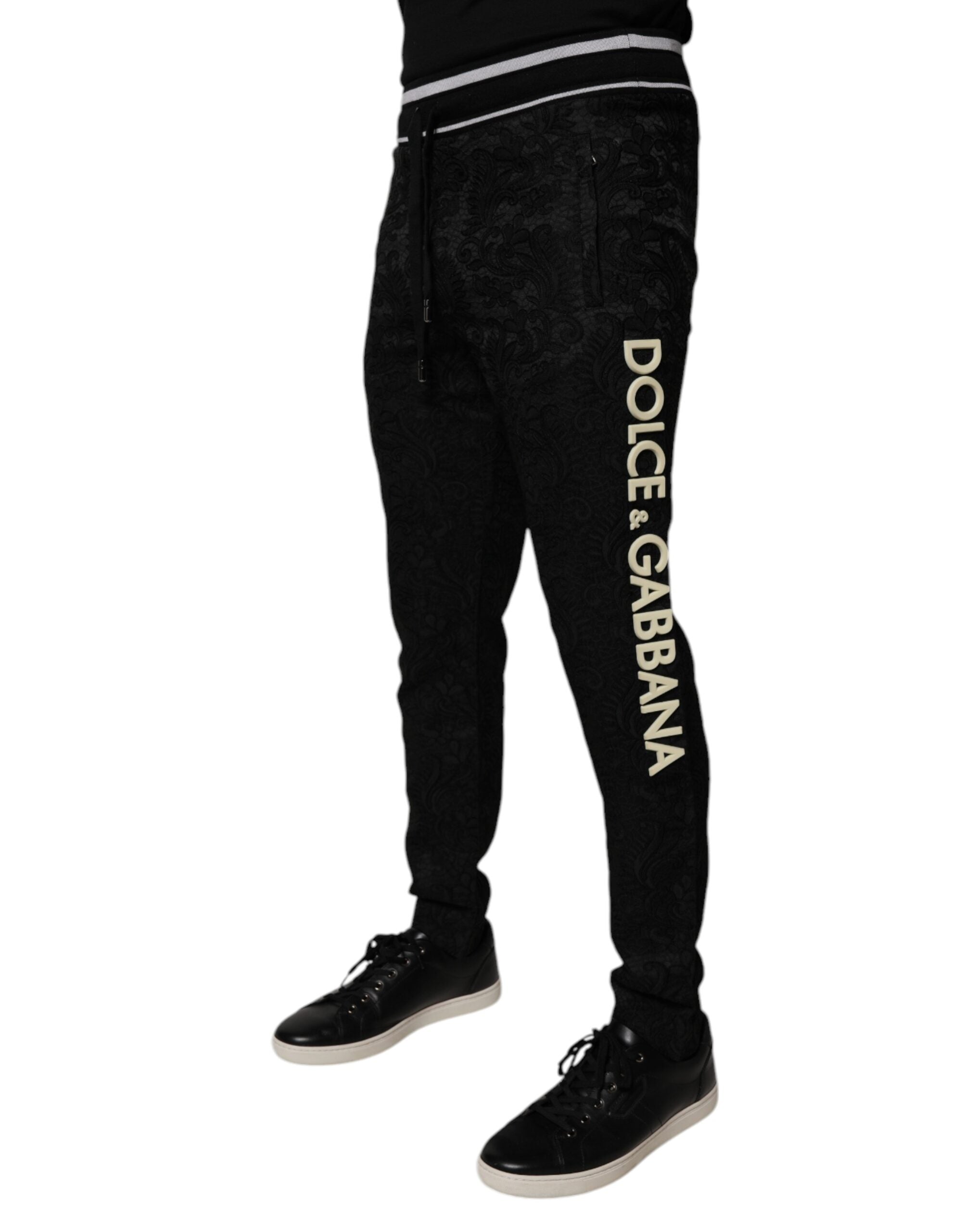 Dolce & Gabbana 57% Acetate 40% Polyester 3% Nylon joggers in black — view 3