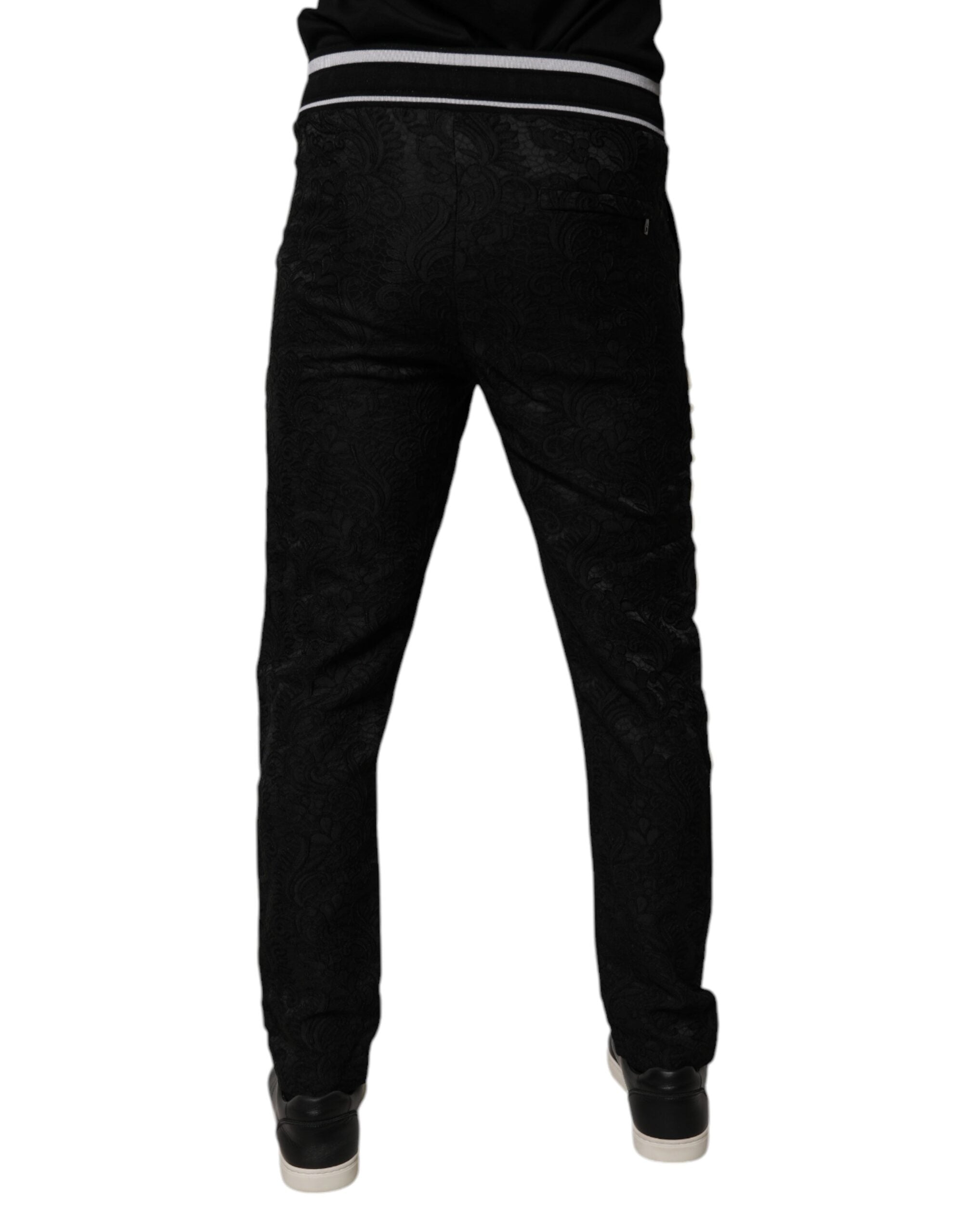 Dolce & Gabbana 57% Acetate 40% Polyester 3% Nylon joggers in black — view 4
