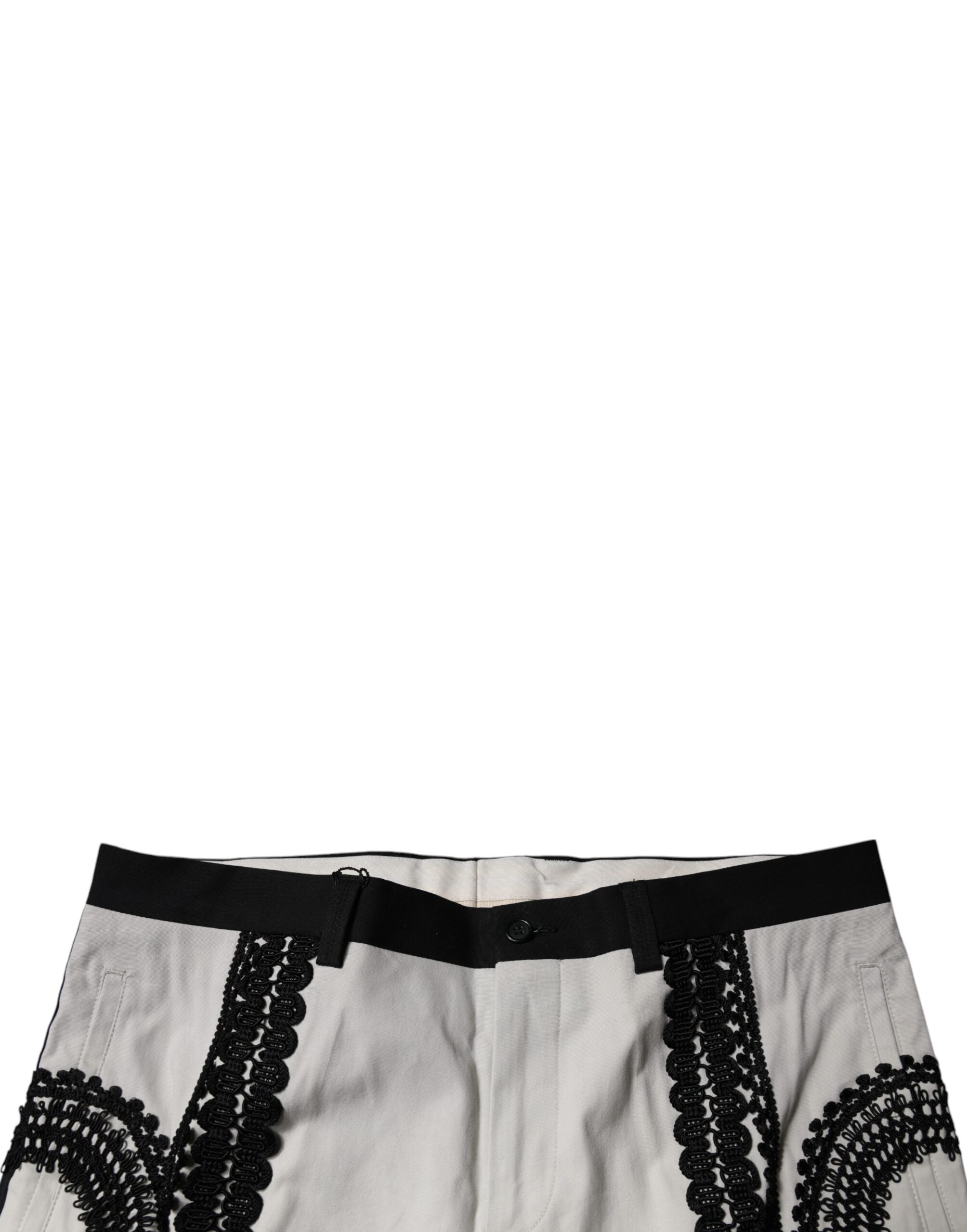 Dolce & Gabbana 97% Cotton trousers in white — view 5