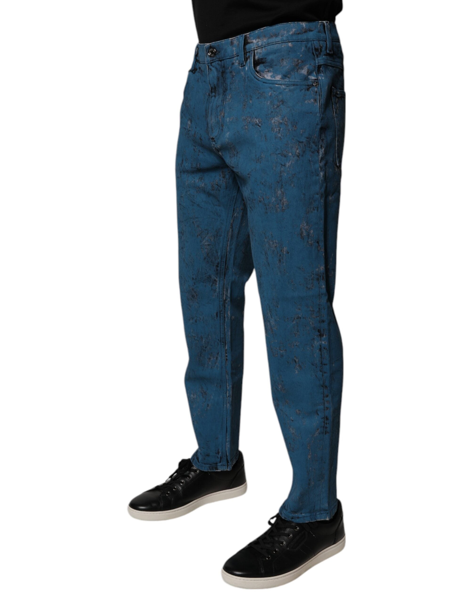 Dolce & Gabbana 98% Cotton jeans in blue — view 3