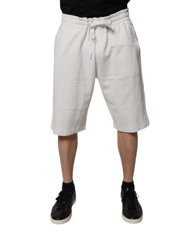 Dolce & Gabbana 100% Cotton bermuda shorts in white