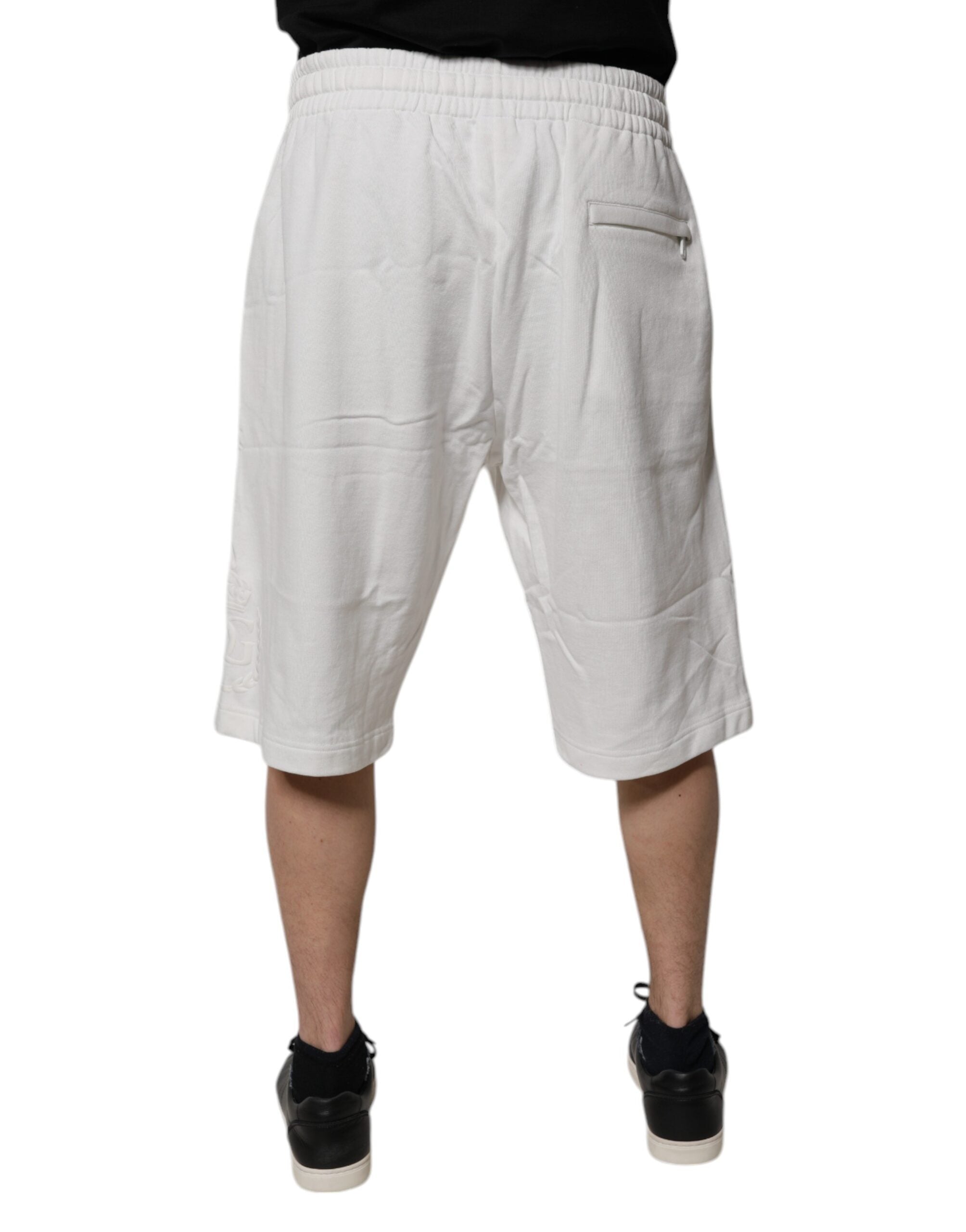 Dolce & Gabbana 100% Cotton bermuda shorts in white — view 4