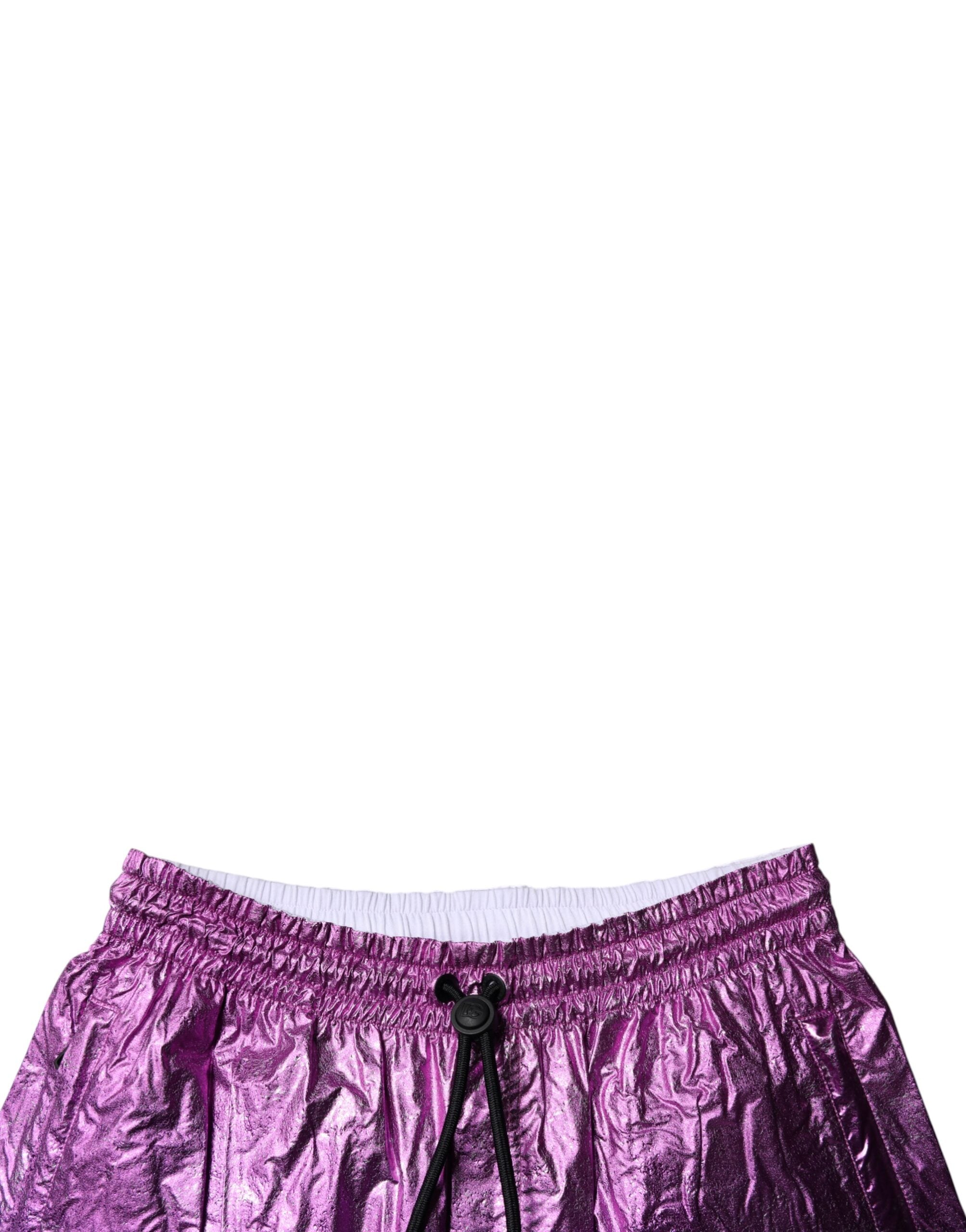 Dolce & Gabbana 100% Nylon bermuda shorts in purple — view 5
