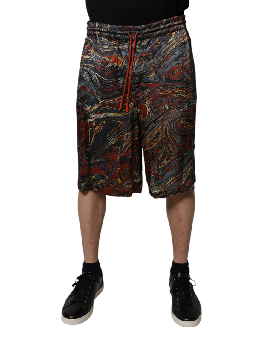 Dolce & Gabbana 100% Polyester bermuda shorts in multicolor