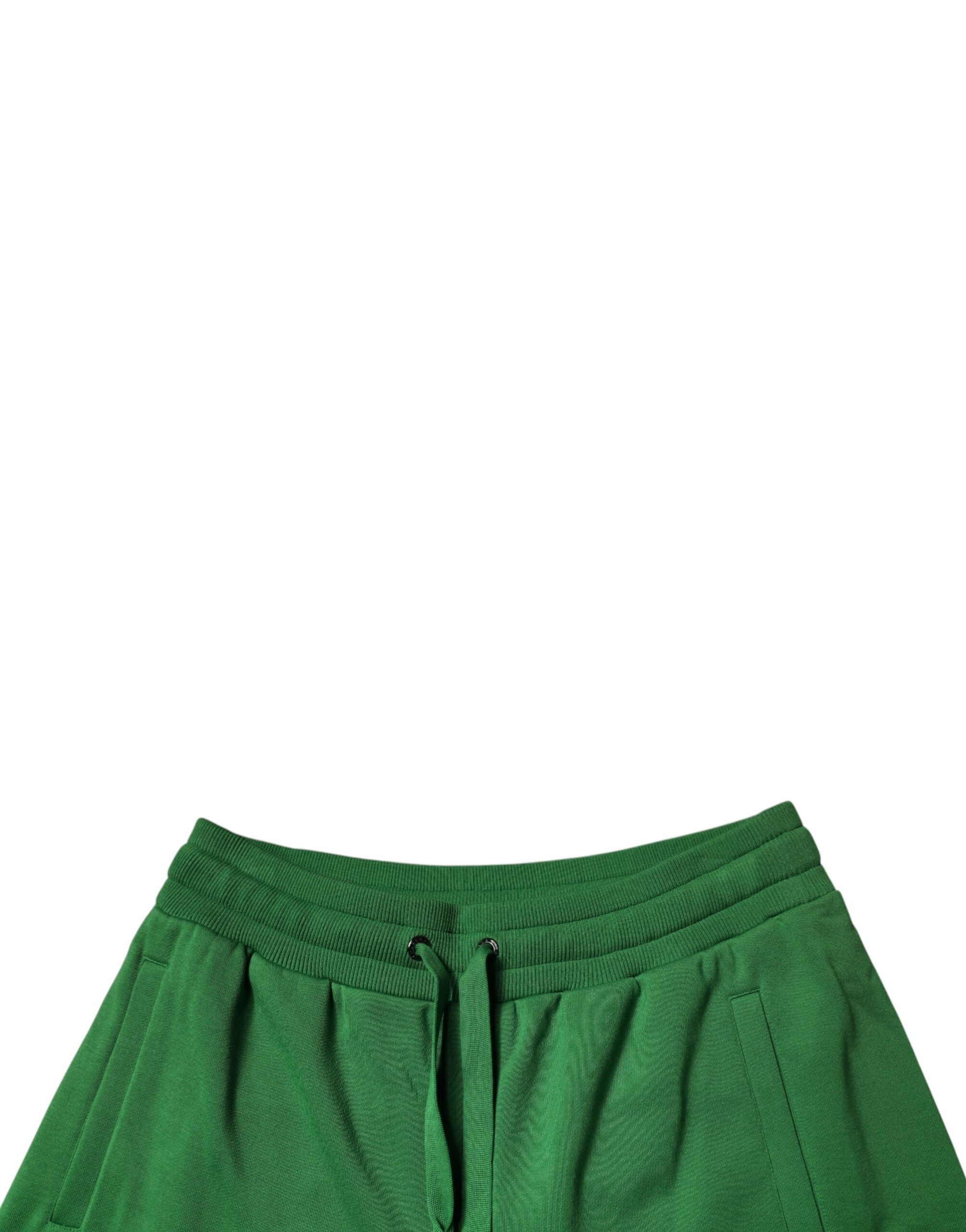 Dolce & Gabbana 89% Cotton bermuda shorts in green — view 5