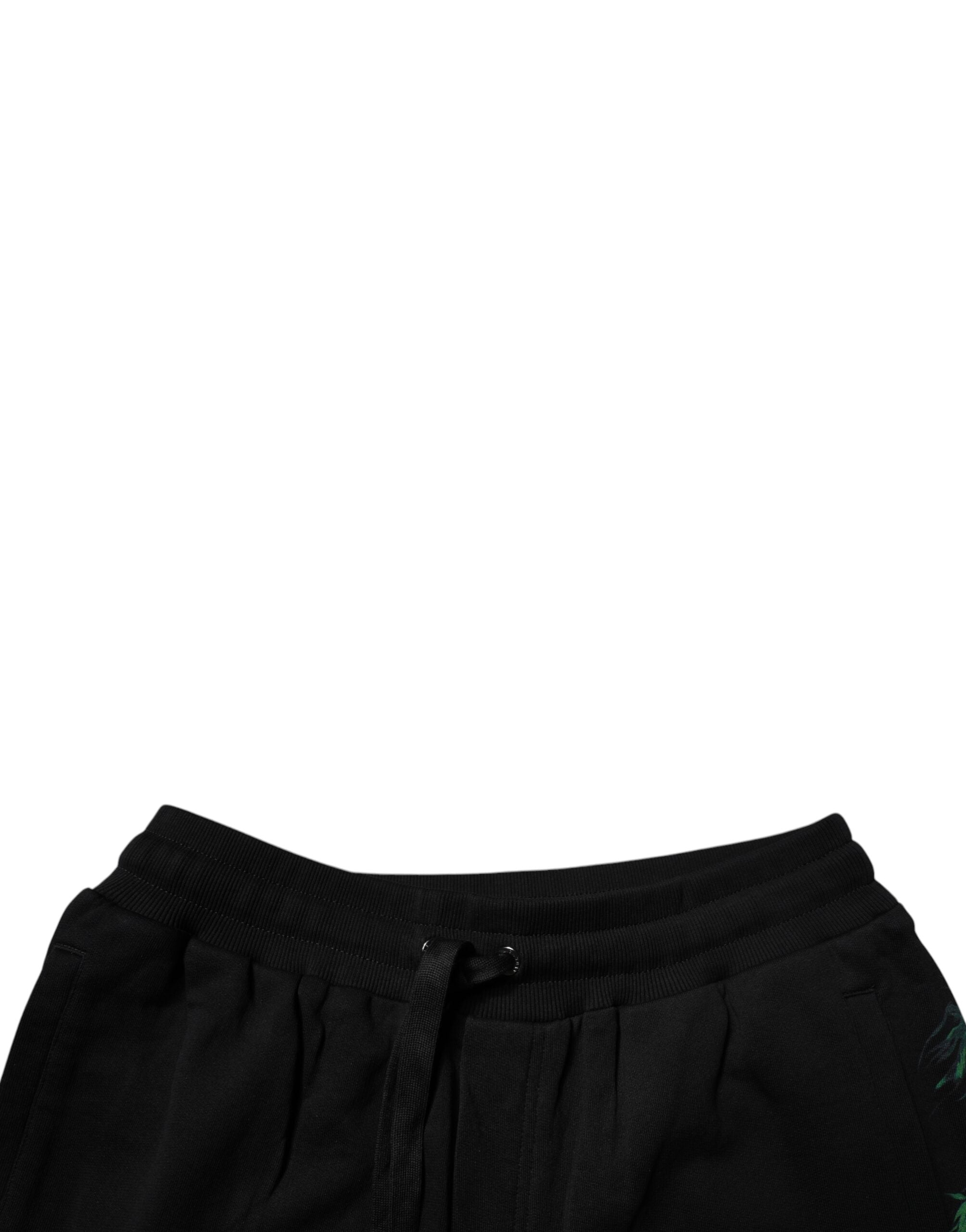 Dolce & Gabbana 100% Cotton bermuda shorts in black — view 5