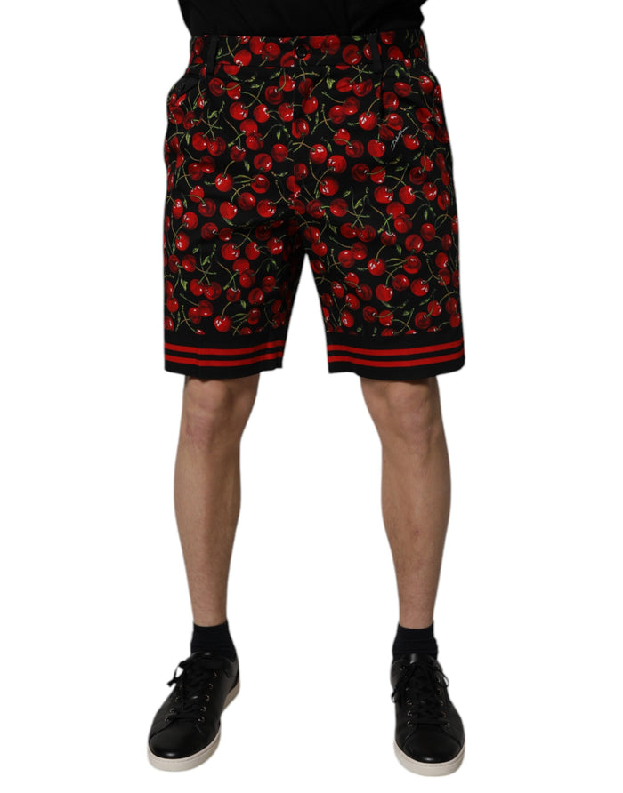 Dolce & Gabbana 100% Cotton bermudas in black — view 2