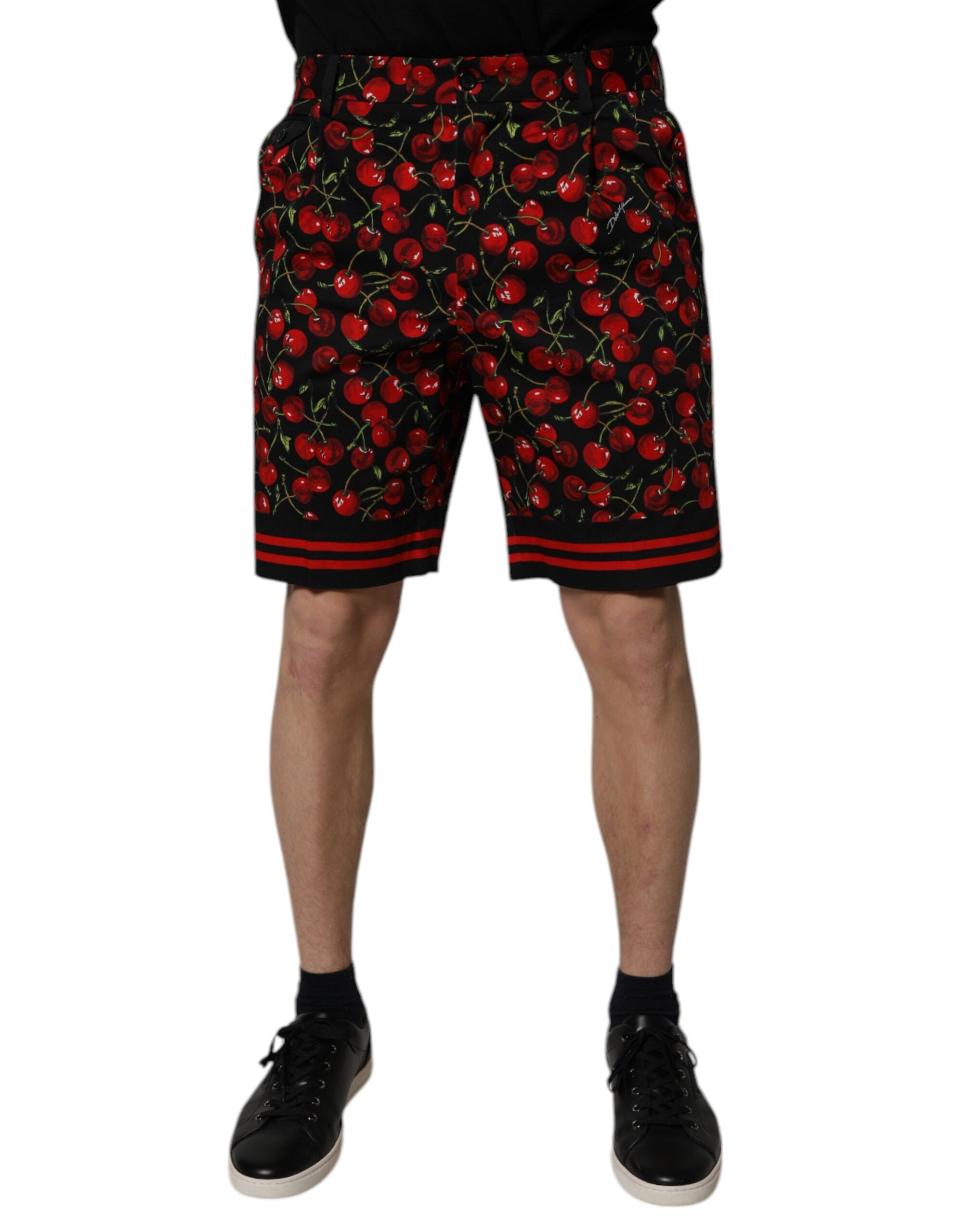 Dolce & Gabbana 100% Cotton bermudas in black