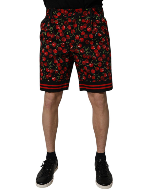 Dolce & Gabbana 100% Cotton bermudas in black
