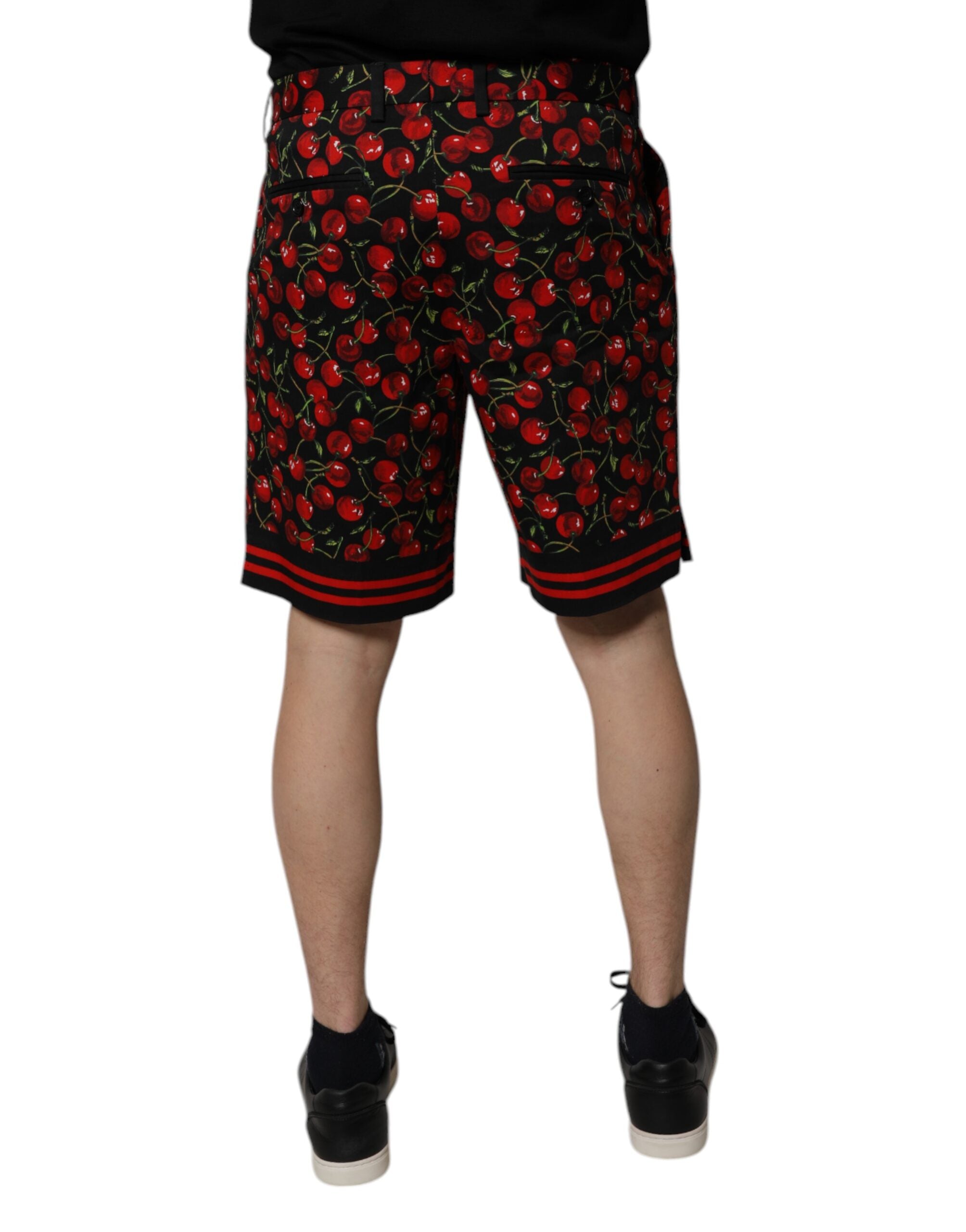 Dolce & Gabbana 100% Cotton bermudas in black — view 4