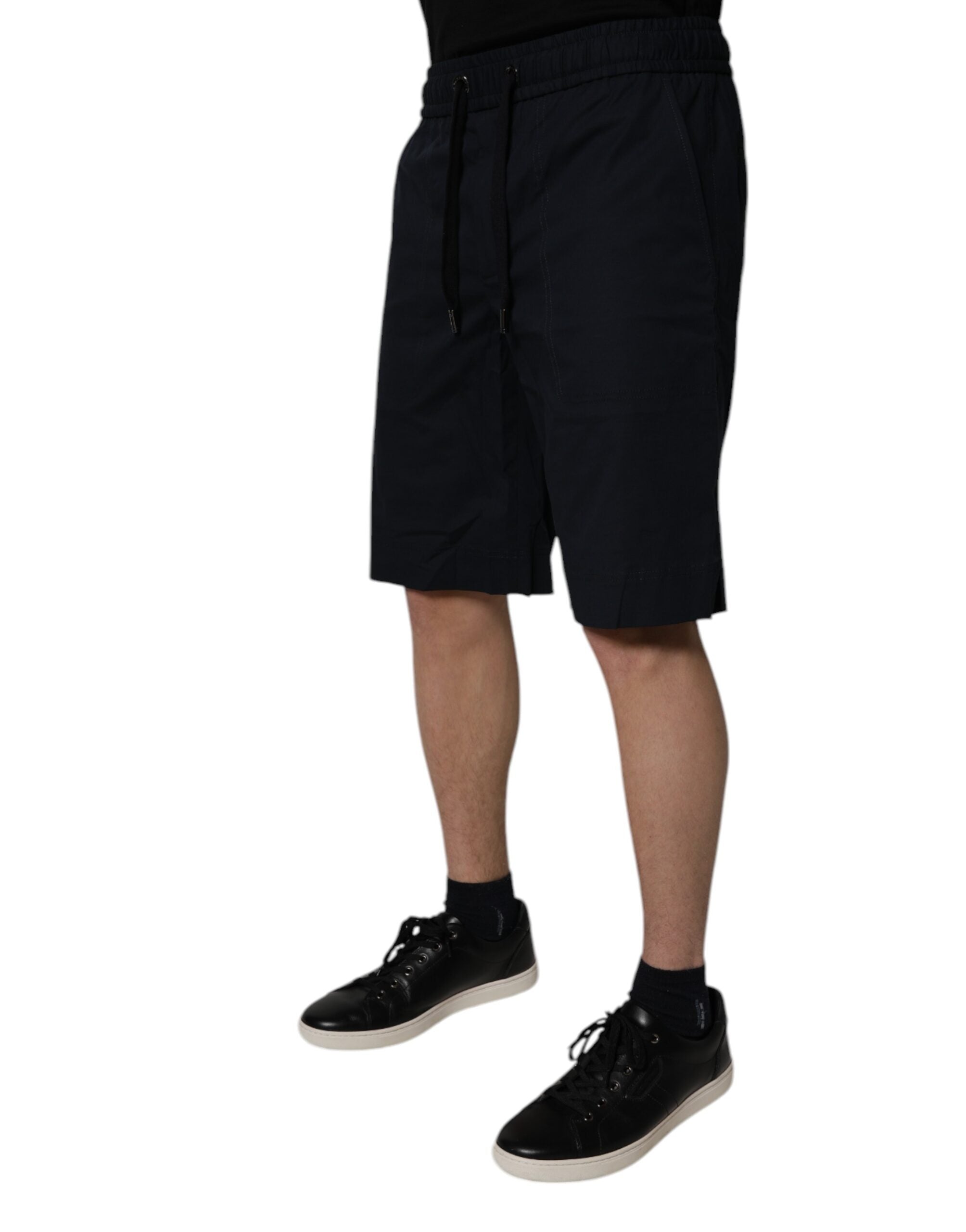 Dolce & Gabbana 97% Cotton bermuda shorts in black — view 3