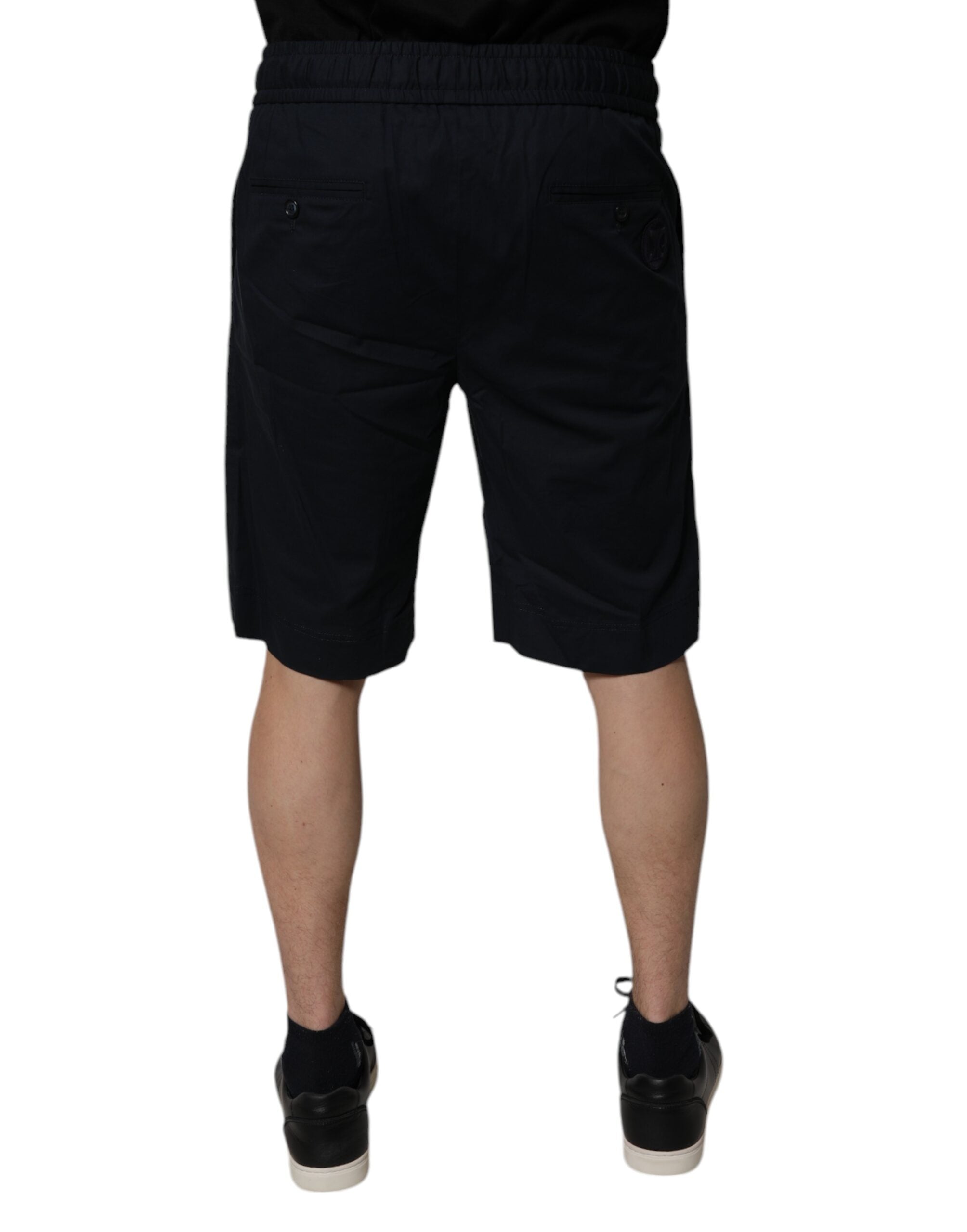 Dolce & Gabbana 97% Cotton bermuda shorts in black — view 4