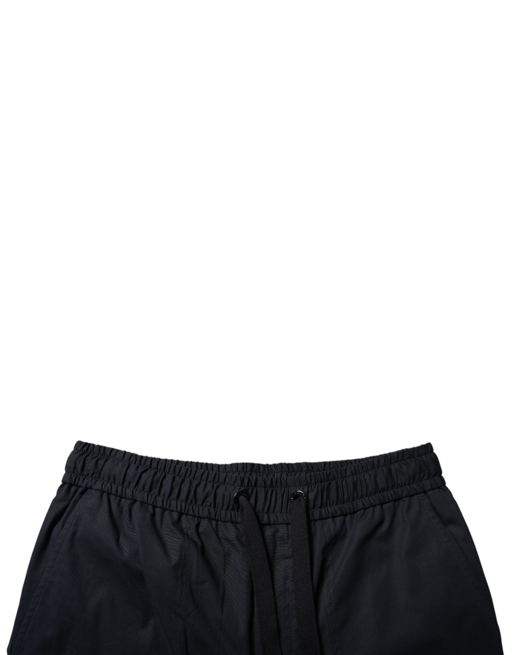 Dolce & Gabbana 97% Cotton bermuda shorts in black — view 5