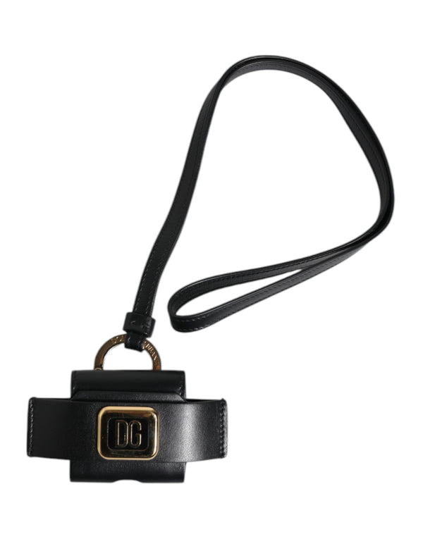 Dolce & Gabbana 100% Leather key case in black