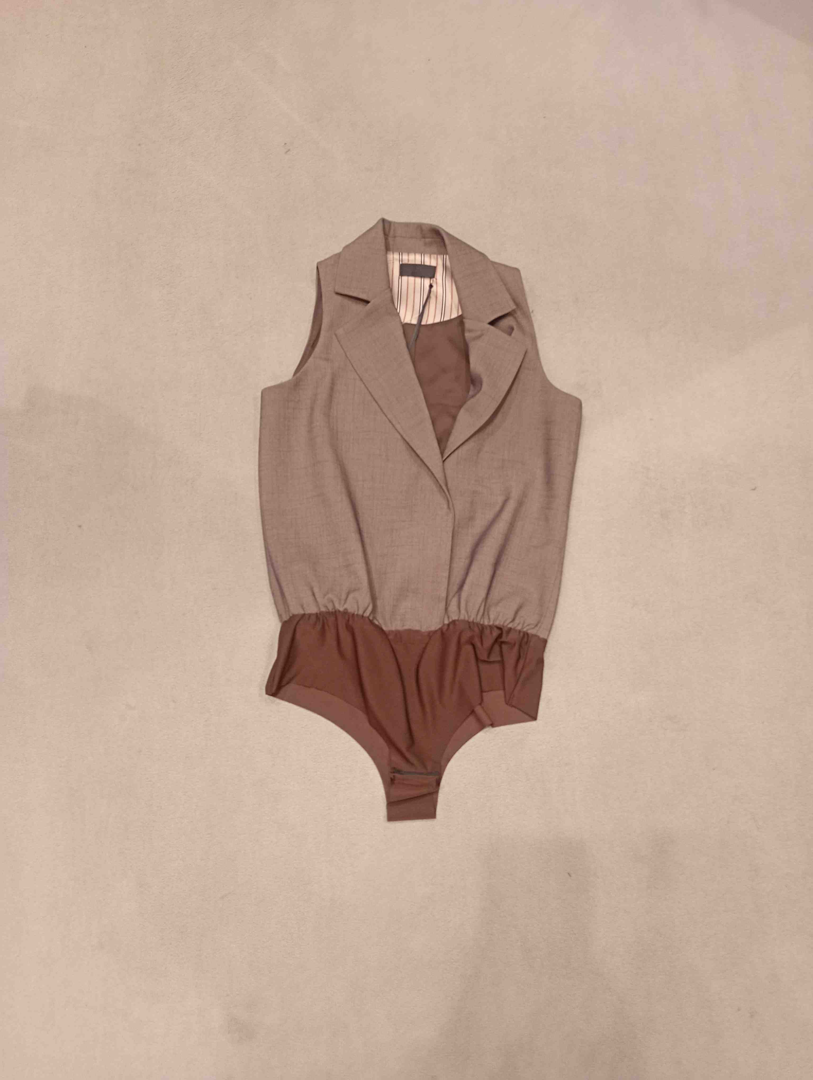 Gilet Body Grey Polyester |