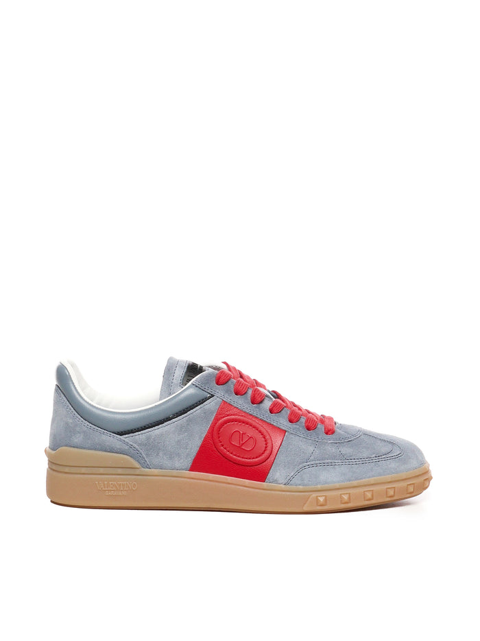 Valentino Garavani Sneakers Blu, Red Calfskin
