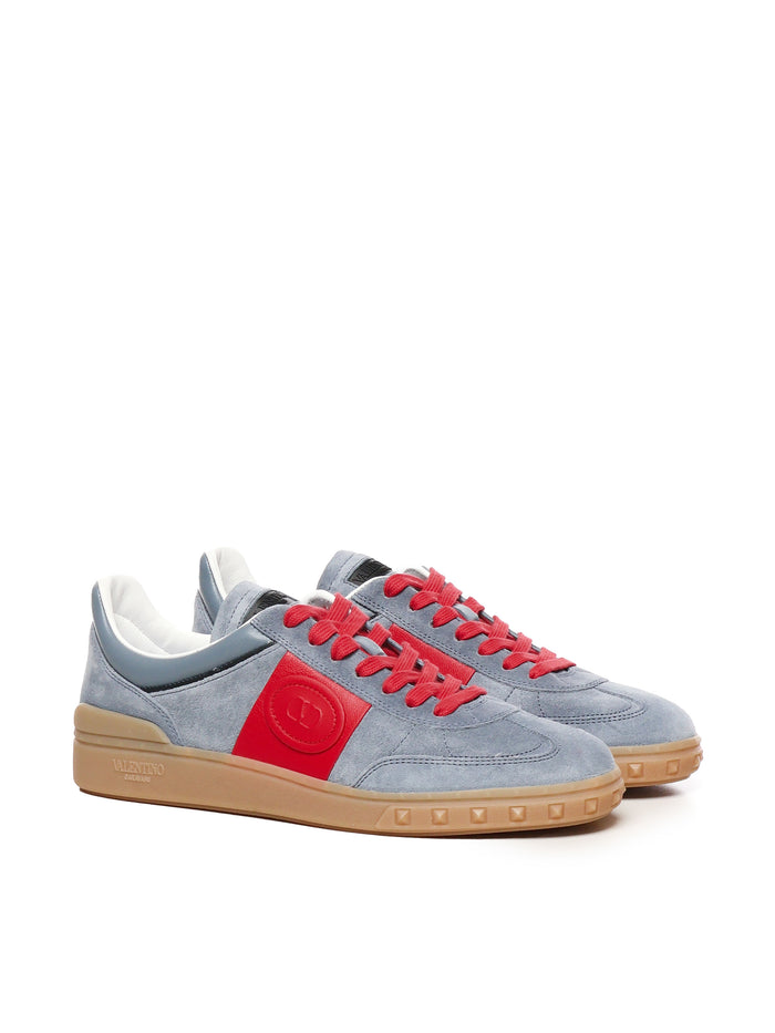 Valentino Garavani Sneakers Blu, Red Calfskin