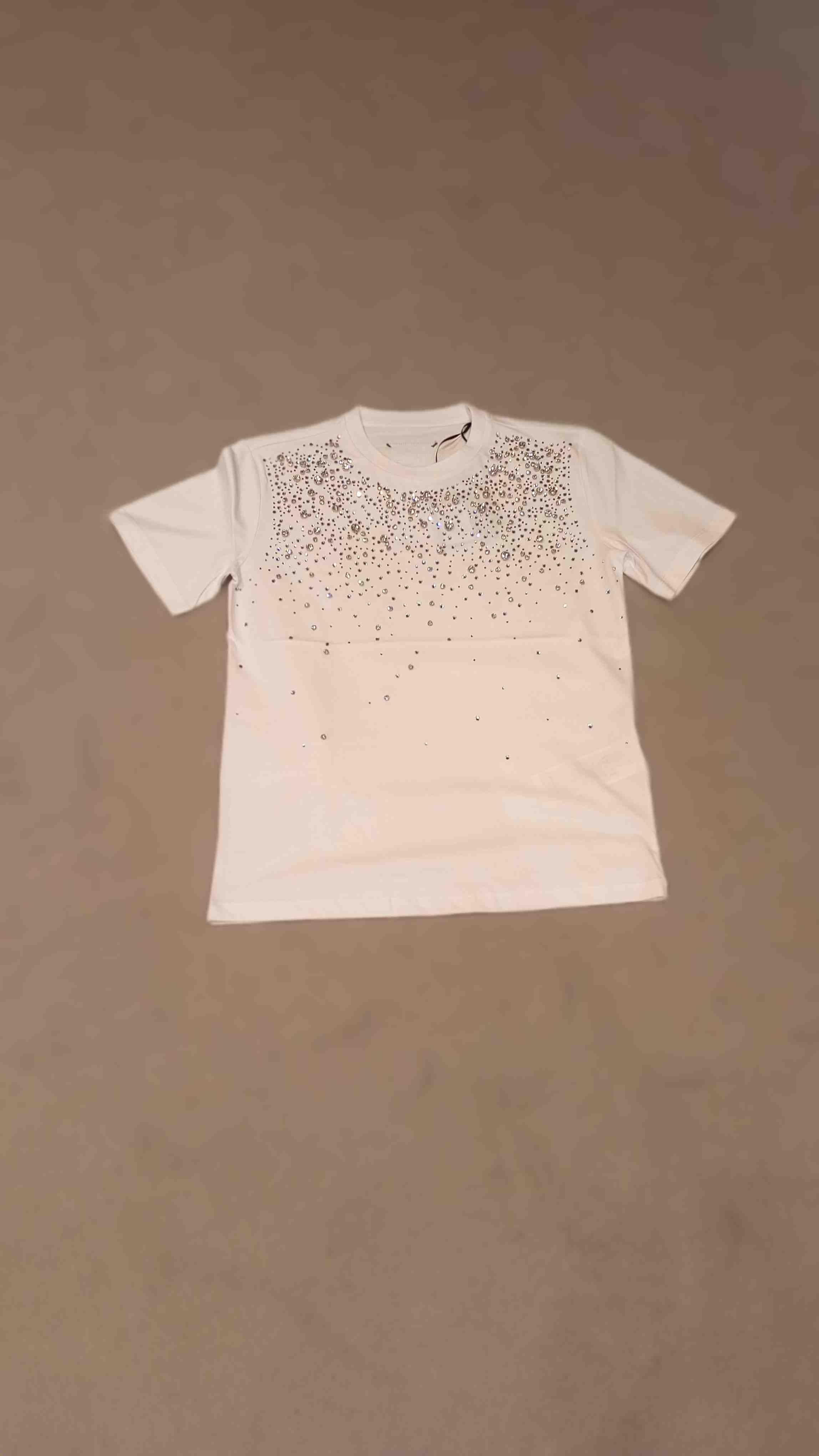 T-shirt Mezza Manica + Castoni White Cotton | Tshirt