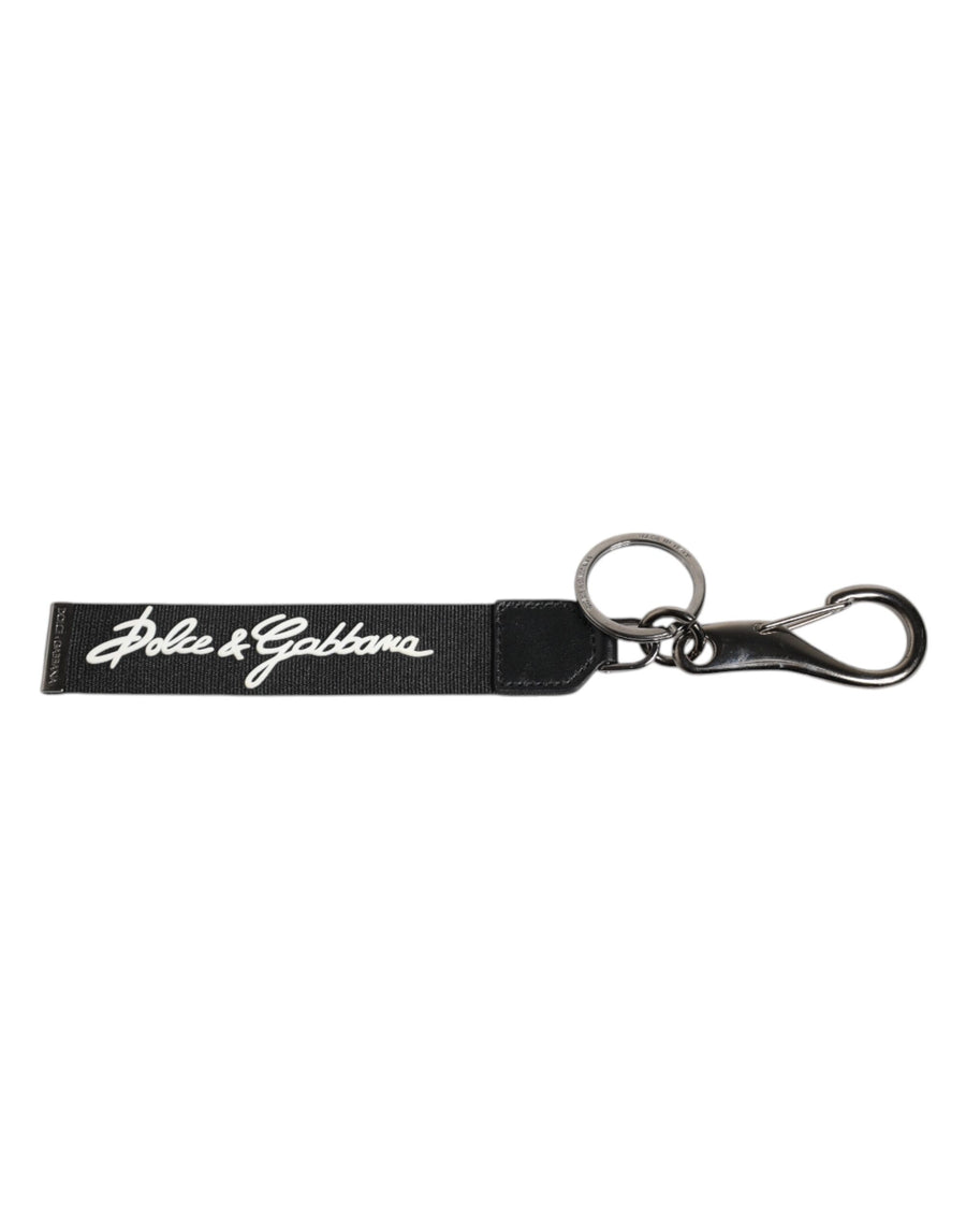 Dolce & Gabbana 80% Polyester key case in black