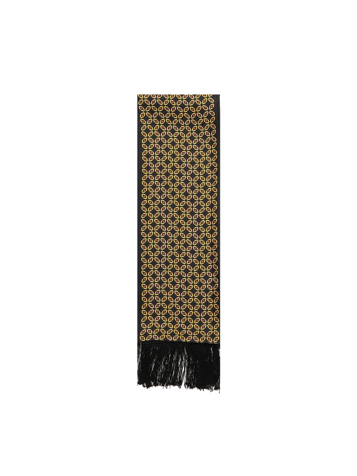 Valentino Garavani Scarfs Black, Yellow Silk