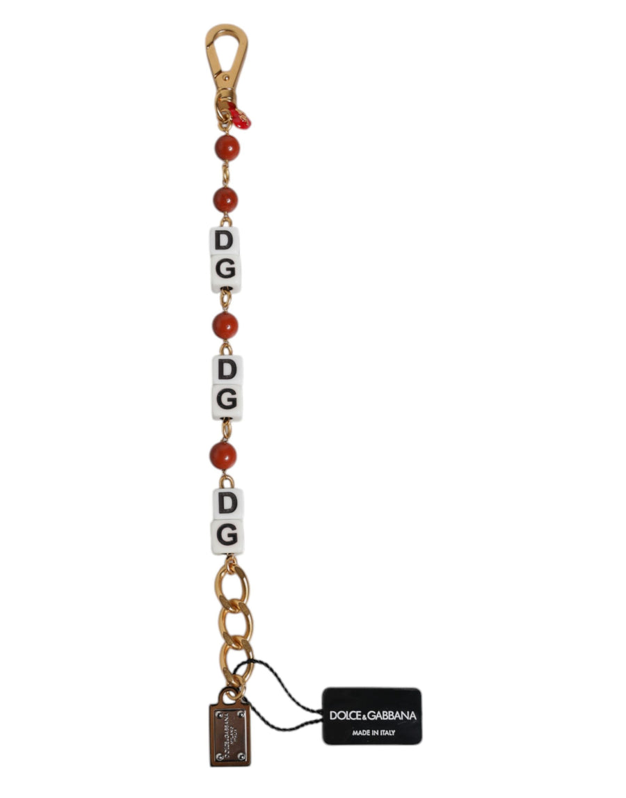 Dolce & Gabbana Gold-tone metal key case in gold