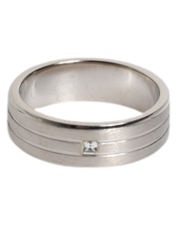Dolce & Gabbana 95% Real Brass 5% Natural Gem ring in silver
