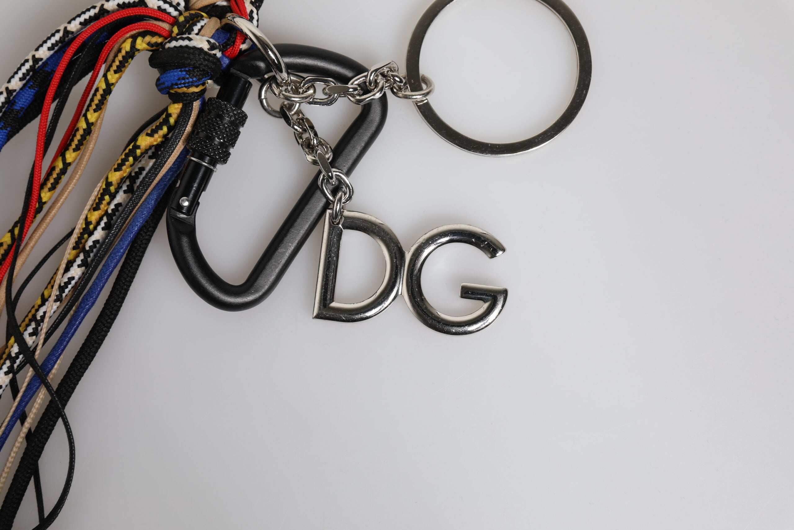 Multicolor Braided Rope Logo Bag Shoulder Strap Fabric