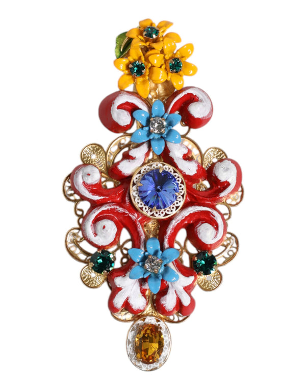 Dolce & Gabbana 70% Brass hair clip in multicolor