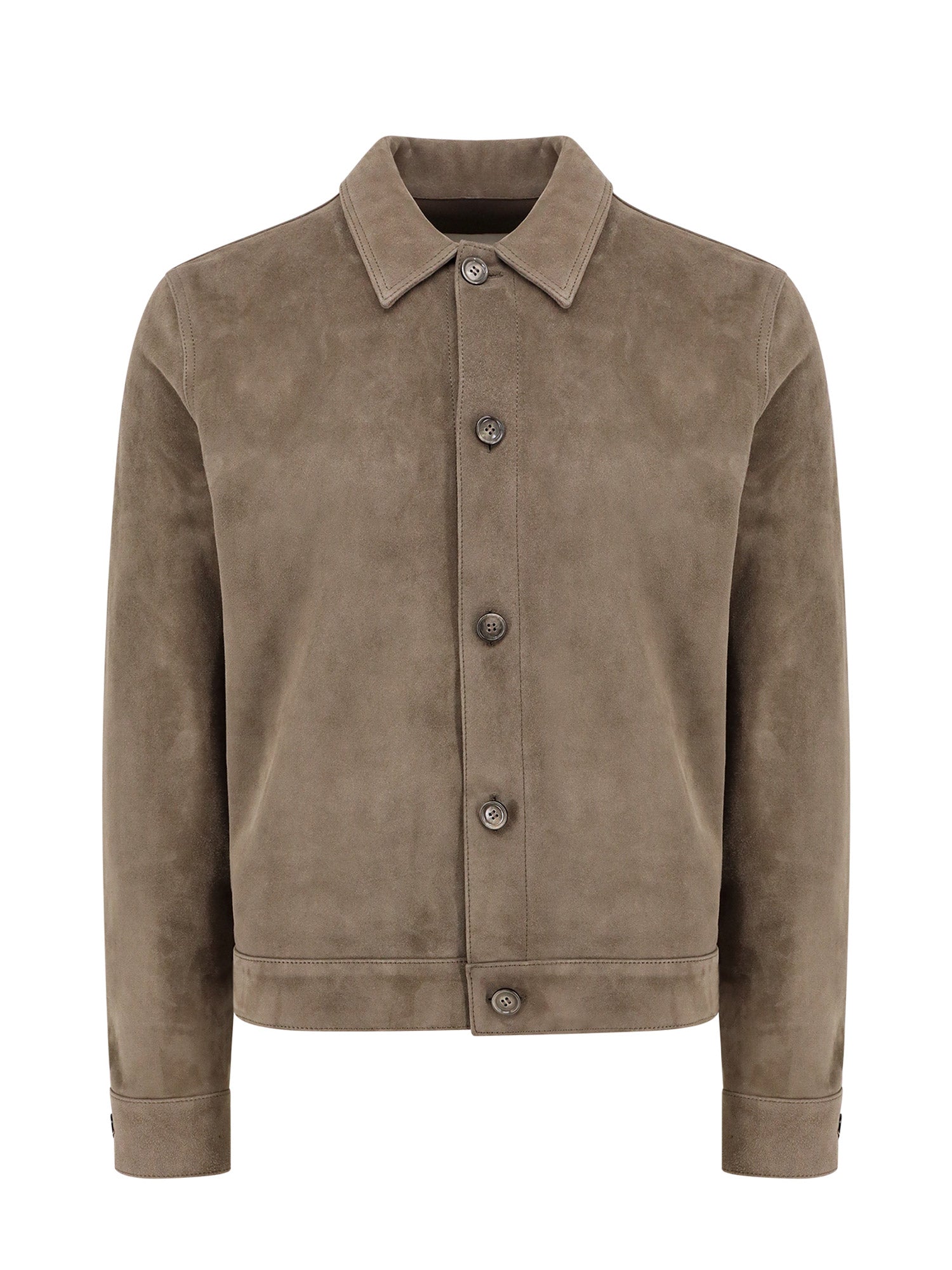 Ami Paris Jackets Grey Suede