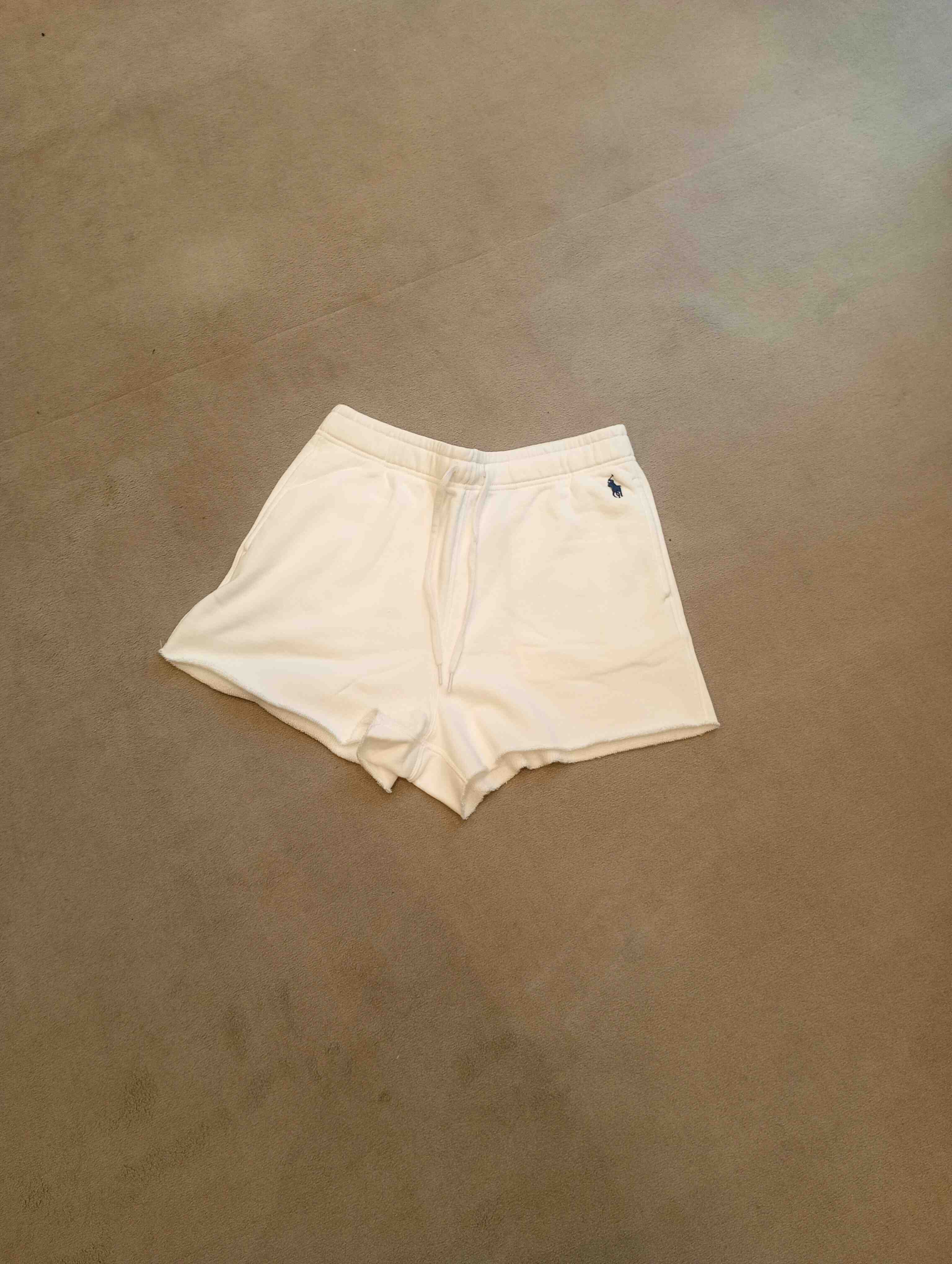 Athletic Knit Shorts White Cotton |