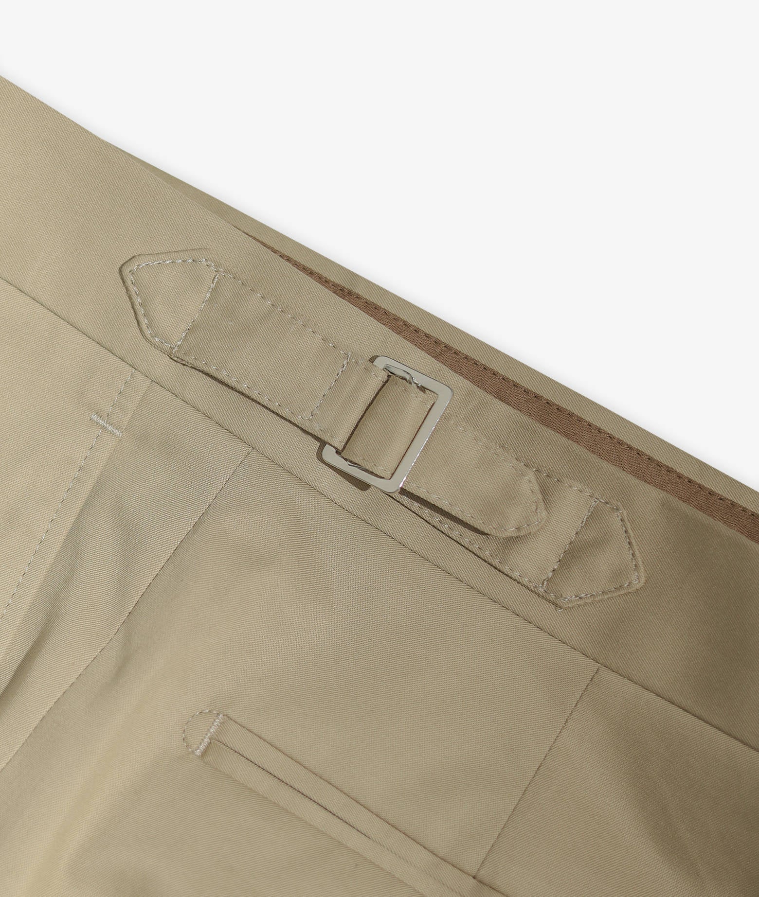 Cotton Trousers San Juan Beige 1 Pince