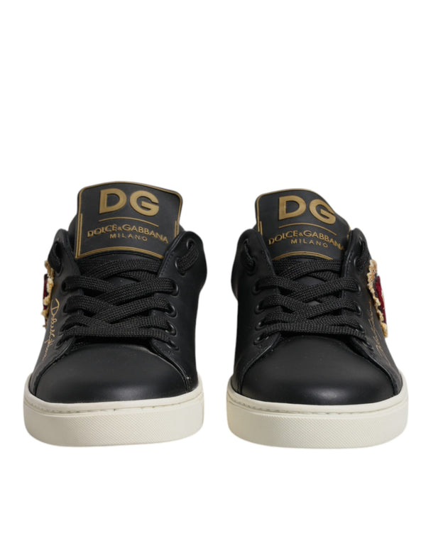 Dolce & Gabbana 80% Calf Leather sneaker in black