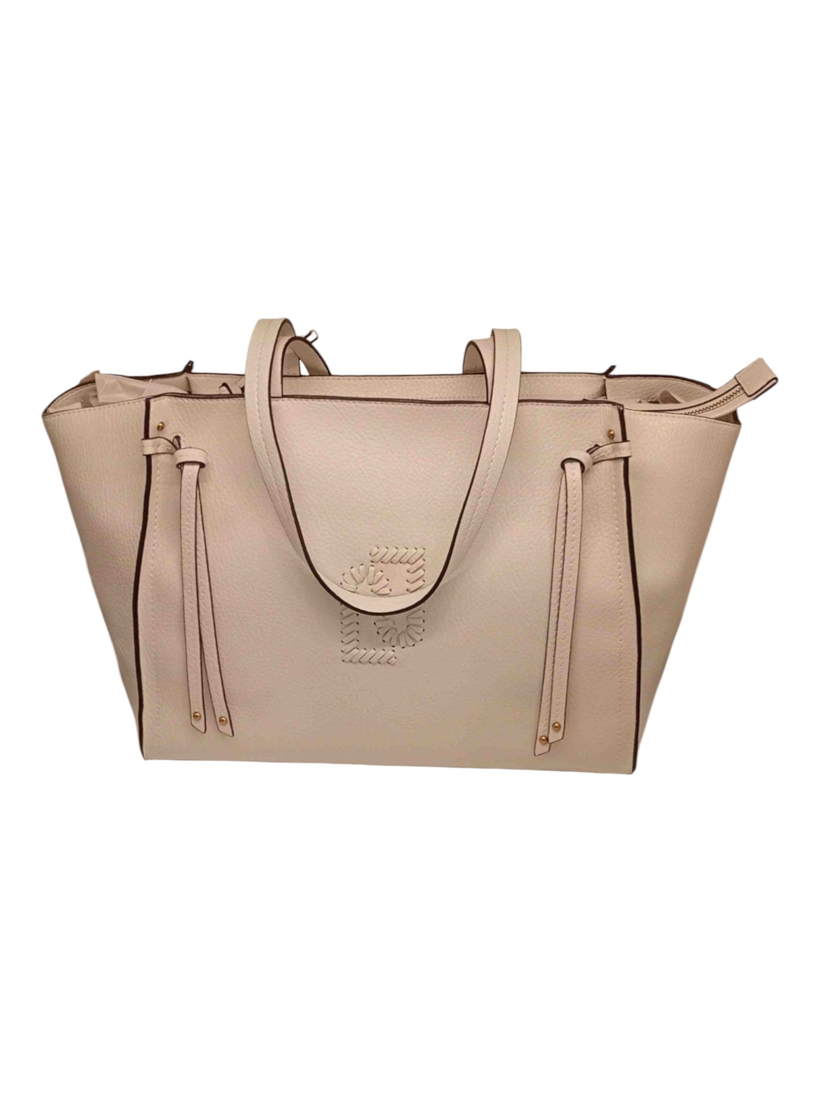 L Tote White Calf Leather | Bag