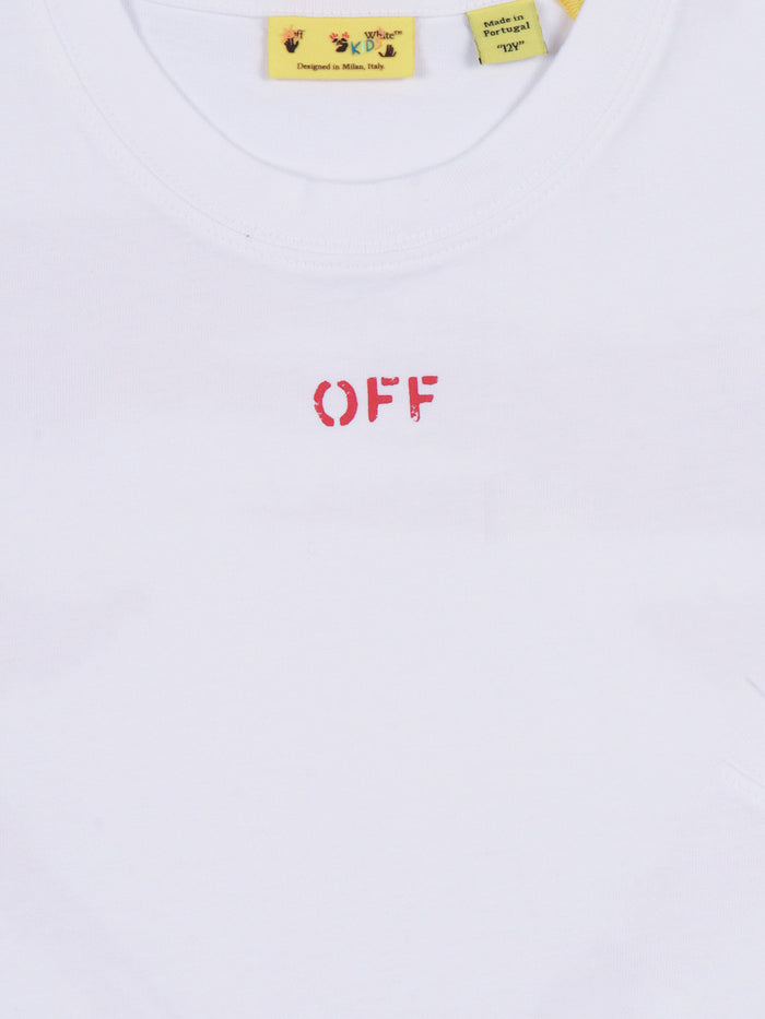 ARROW PAINT TEE S-S White Cotton Short Sleeves T-shirt