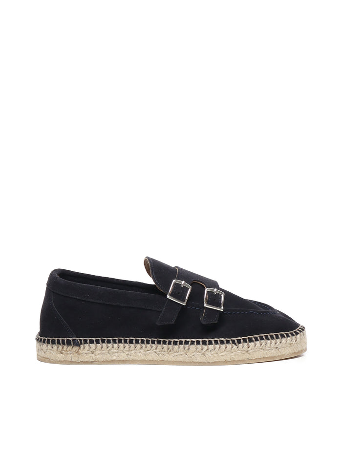 Eleventy Flat Shoes Blue Linen